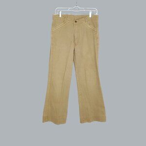 Vintage Brittania Wide Leg Jeans 33 Tan